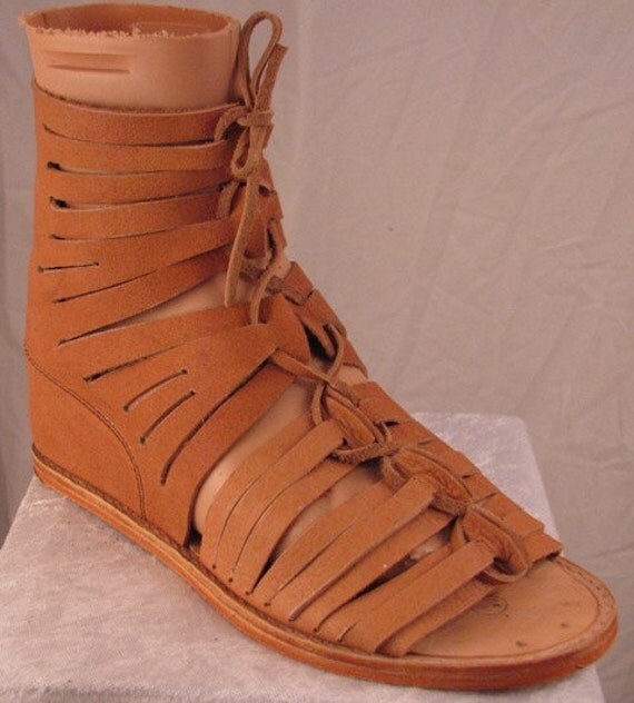 ancient roman leather sandals