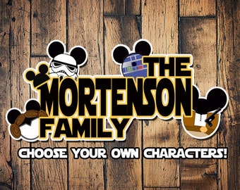 Custom Disney Cruise Mickey Magnets STAR WARS THEME family star wars magnet boat cabin door mouse