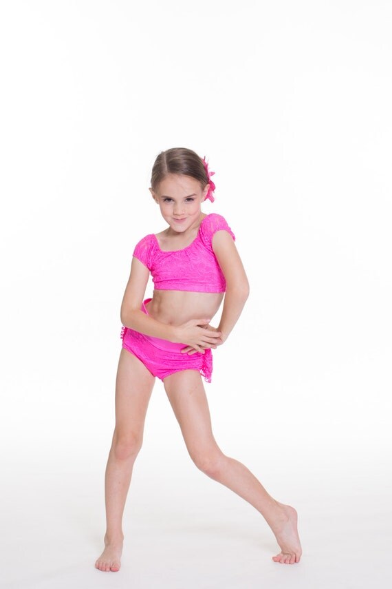 2 Piece Dancewear Lauren Set Ruffled Briefs by JustDanceCustoms