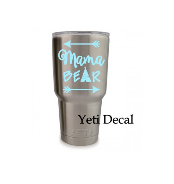 Yeti Cup Monogram Sticker Personalized Mama by LilSouthernGrace