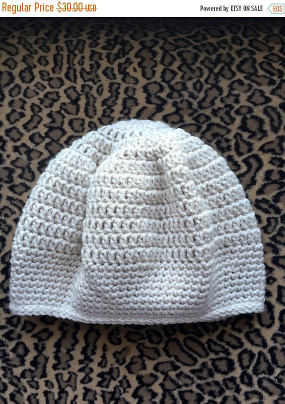 ON SALE Hipster Oatmeal Handmade Crocheted Hat by ZoeGKitty