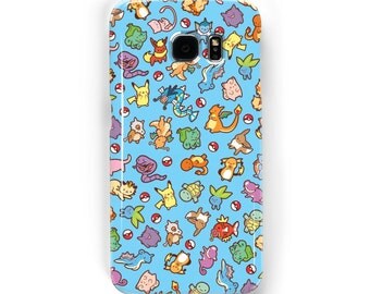 Chibi Pokemon Pattern ~ Pokemon ~ iPhone / Samsung Galaxy Phone Case Cover