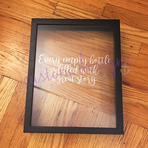 Wine Cork Display Case Wine Lover Shadow Box Wine