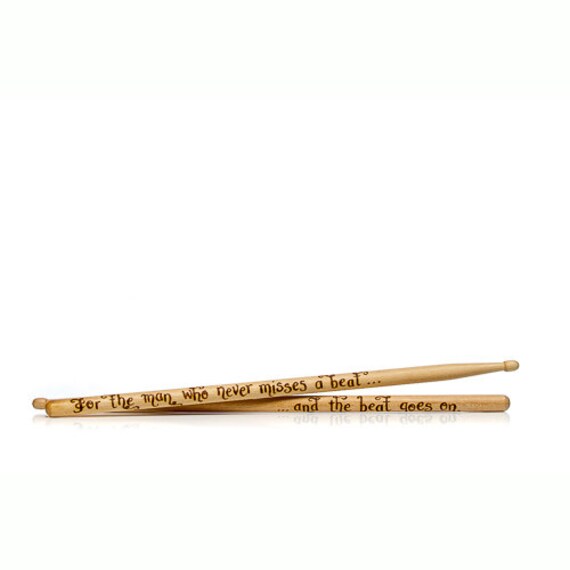 personalised drumsticks engraved gift for by covecalligraphy personalised drumsticks engraved gift for by covecalligraphy