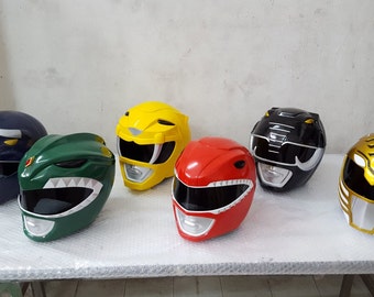 Power Rangers The Movie Helmet Prop Replica 1:1 Full Scale Head Cosplay Costume Accessories Handmade Quality.