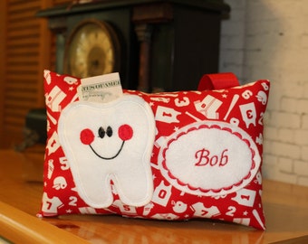 Boys Tooth Fairy Pillow - Tooth Fairy Pillow - Personalized Tooth Fairy Pillow - Sports Tooth Fairy Pillow - Tooth Pillow Boys - Pillow