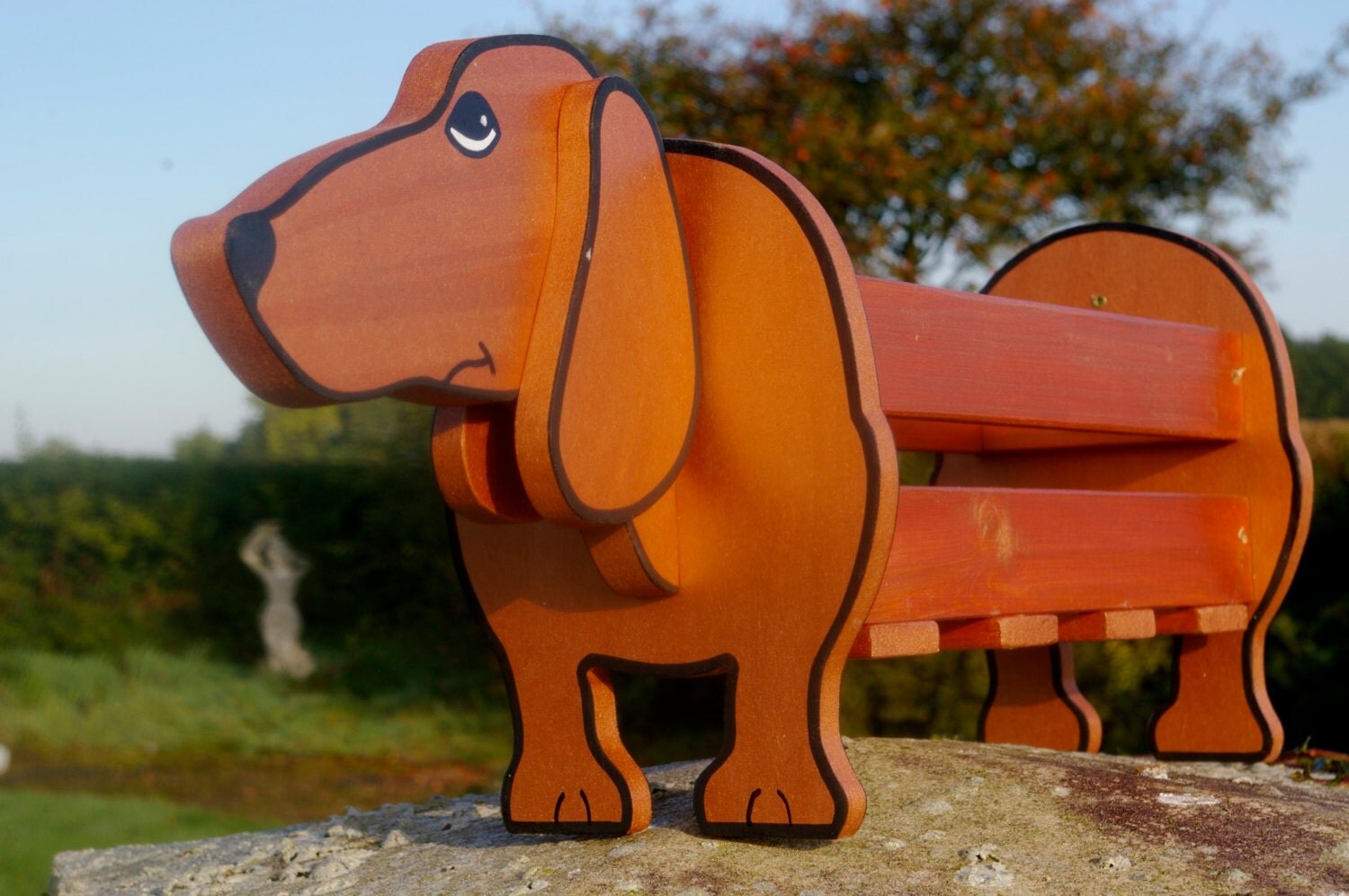 Dachshund Planter. Garden Ornaments. Garden Decorations. Dogs.