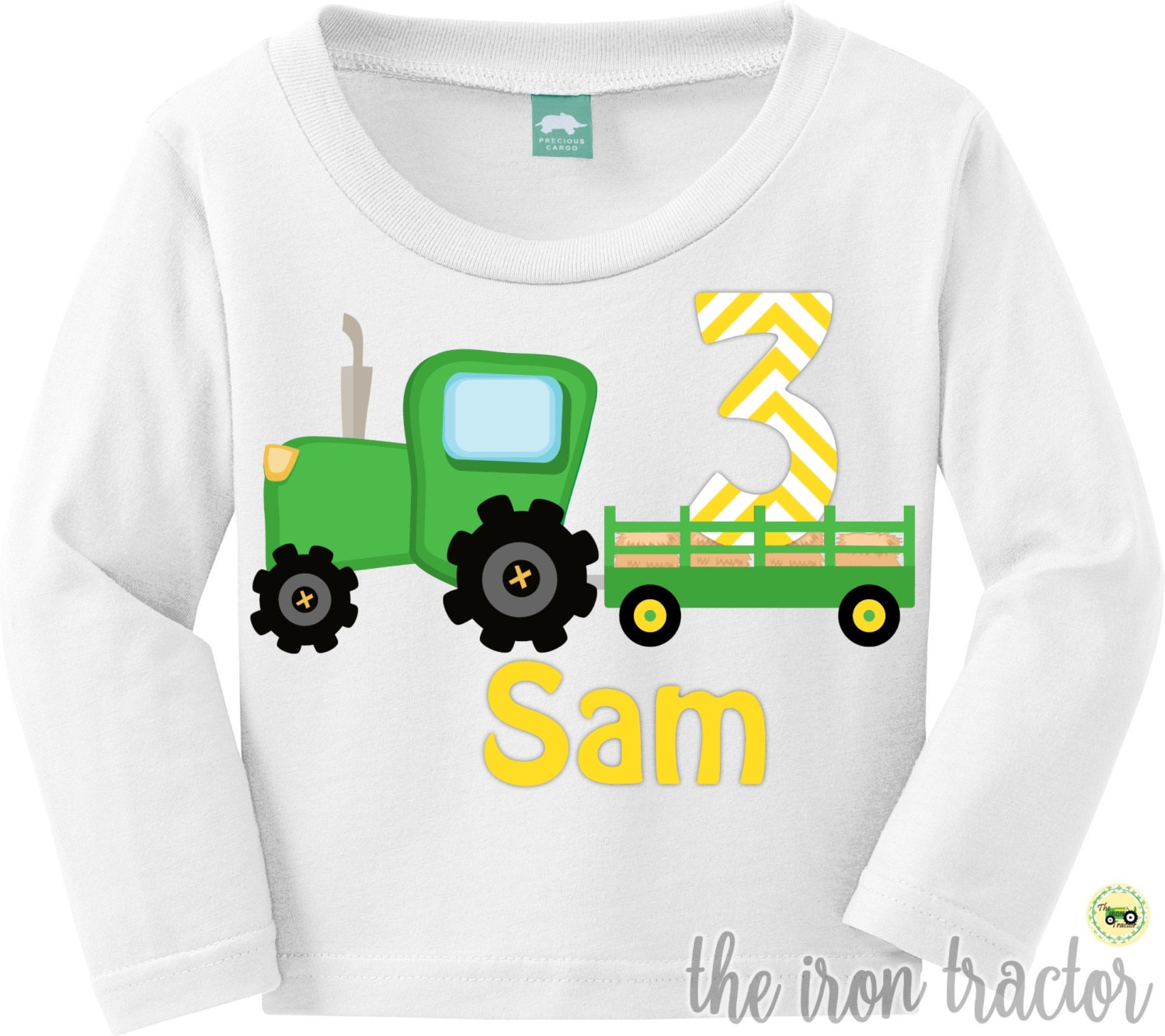 Tractor Birthday Outfit Green Tractor
