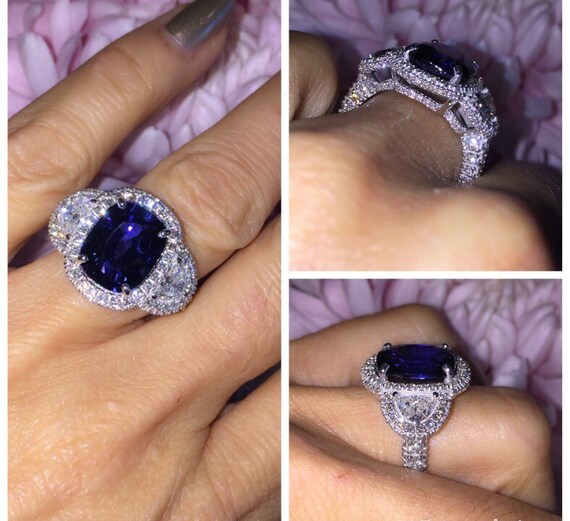 sapphire and diamond wedding ring