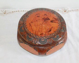 Wooden Trinket Box, Wooden keepsake Box, Wooden Box, Ring Box, Ring Holder, Dressing Table, French Vintage Box, Jewelry Box, Jewelry Storage