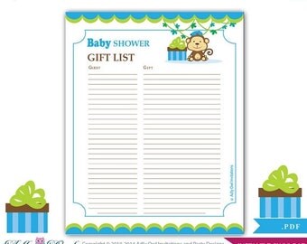 baby shower sign in sheet – Etsy
