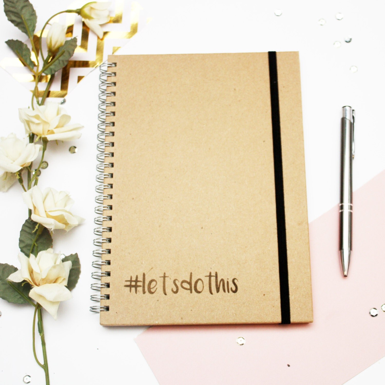 Personalised Notebook Gift for Him / Her Engraved by GLBGraphics