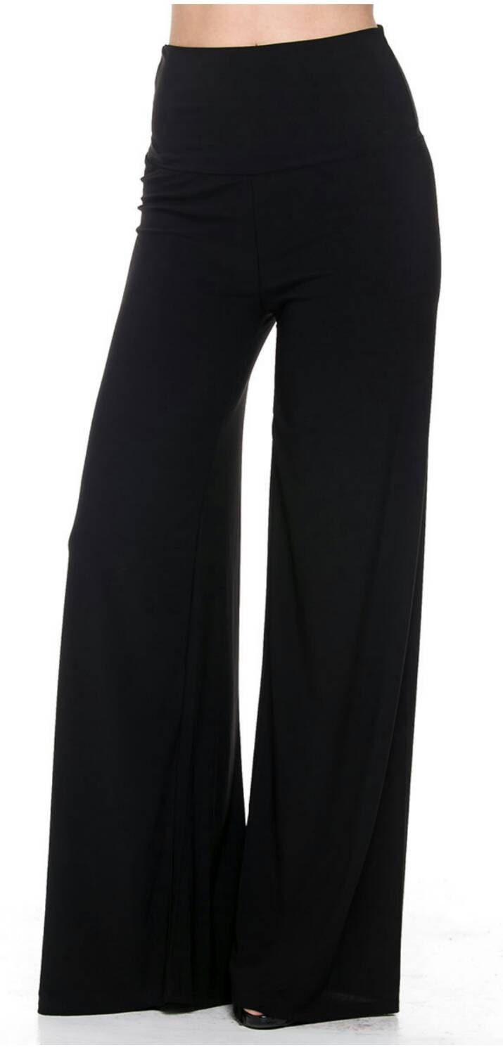 Palazzo pants women's black