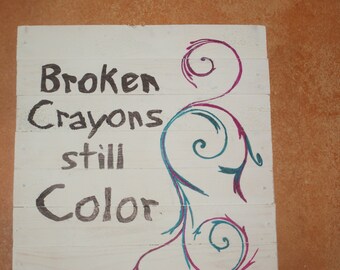 Broken crayons | Etsy