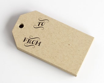 Christmas Tags, 24 Gift Tags, Birthday Gift Tags, Kraft Gift Tags (MLT-303-KR)