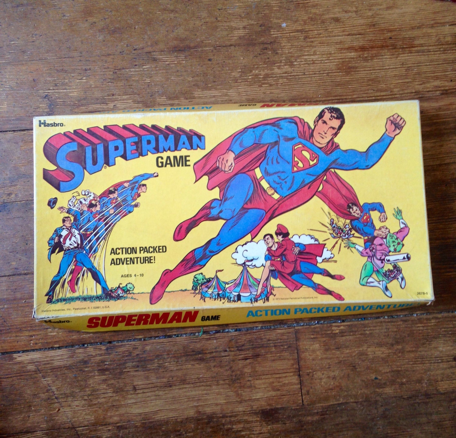 1973 Superman Board Game, Hasbro Inc from RubbersuitStudios on Etsy Studio