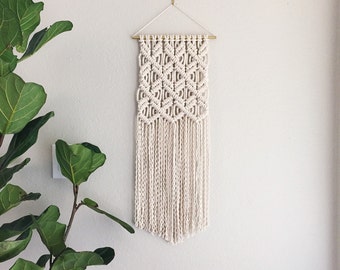 Macrame Patterns/Macrame Pattern/ Macrame Wall Hanging Pattern/Wall Hanging/Modern Macrame/Pattern/Name: Clove Hitch on Repeat