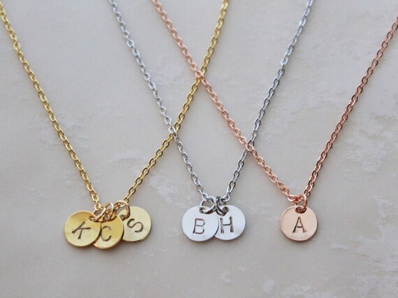 Delicate letter necklace Clearance