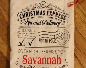 Personalized Christmas Sacks