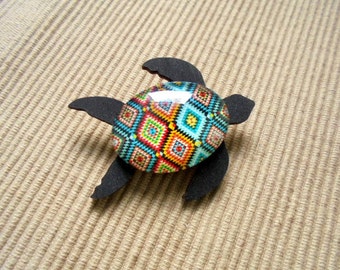 Brooch, sea turtle (1867)