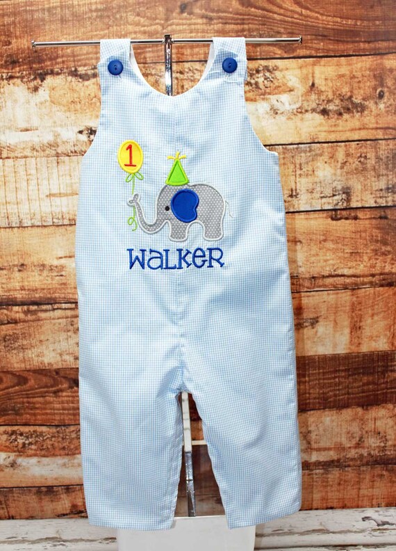 Elephant Birthday JonBoys Birthday JonBoy by tiptopkidsclothes