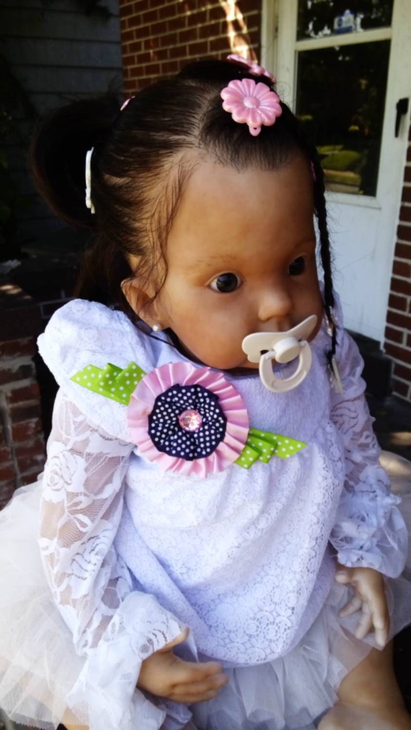 African American Reborn Baby Girl Doll Full Vinyl Newborn ...
