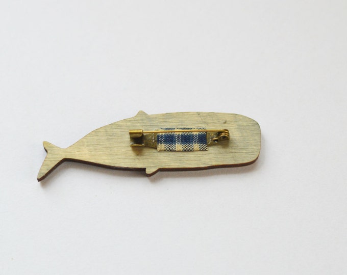 Whale // Wooden brooch is covered with ECO paint // Laser Cut // Best Trends // Fresh Gifts // Swag Boho Style // Sea //