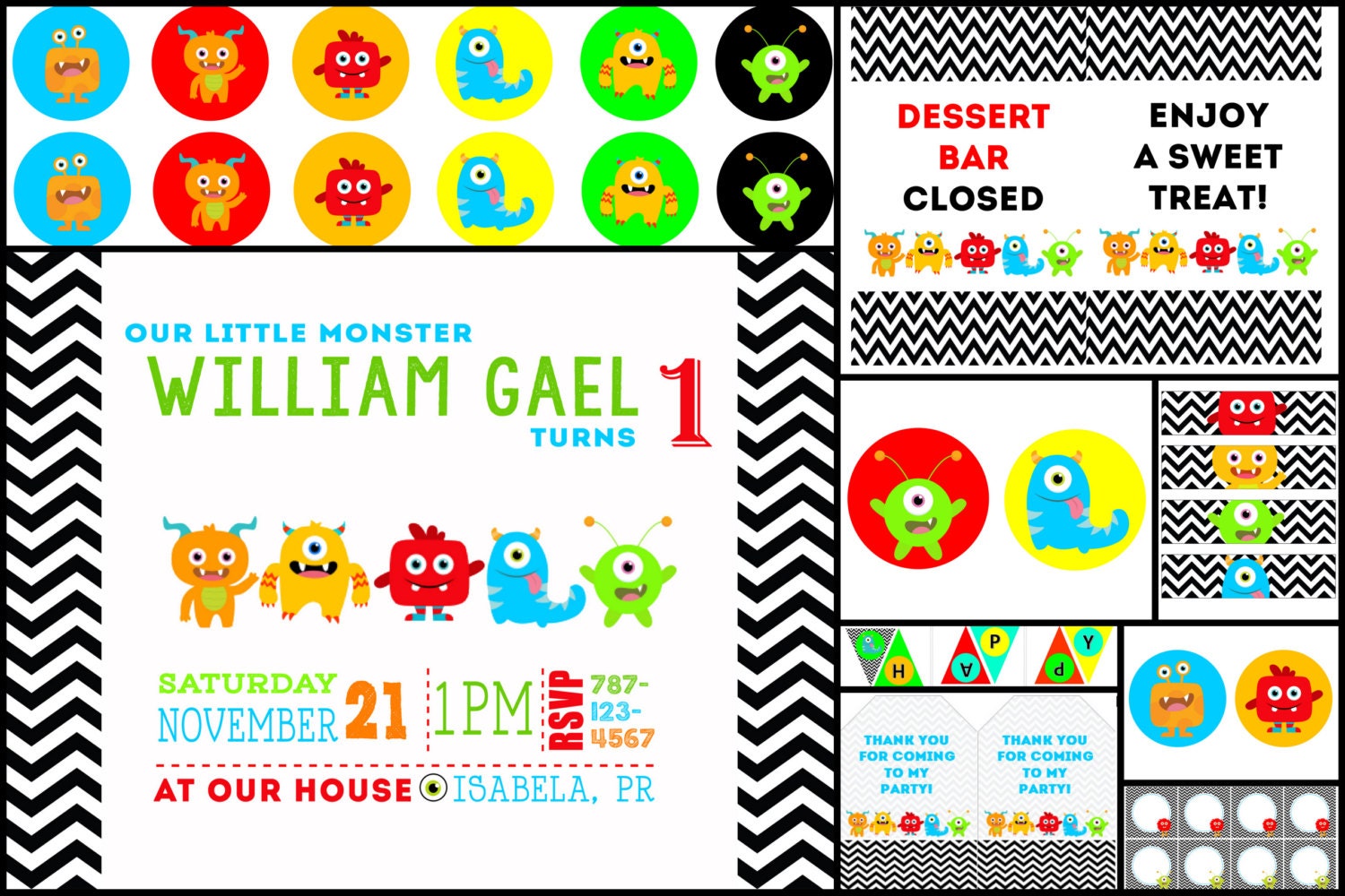 Little Monster Printables Collection