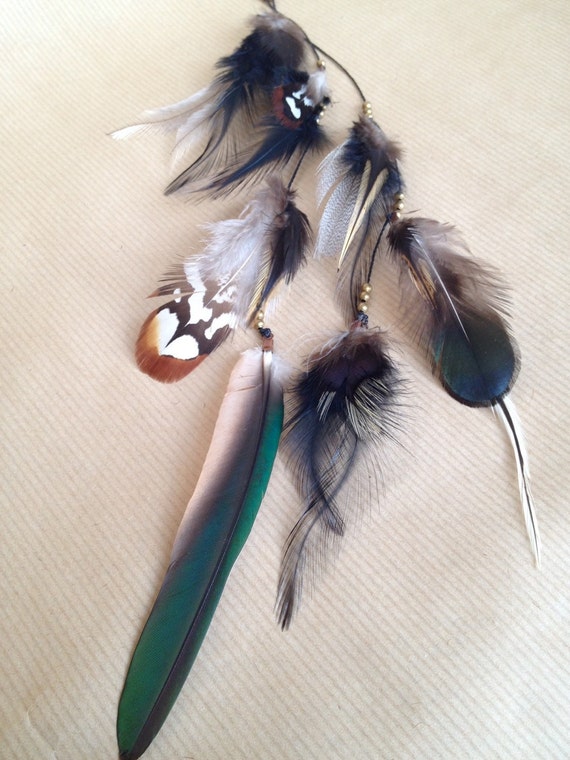 Feather hair extensions / feather clips by Atlasenchantress