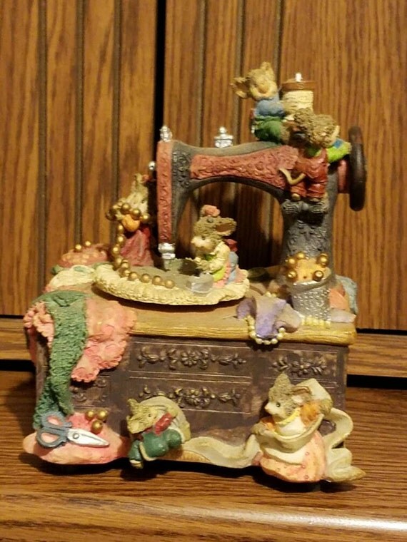 Mice and Sewing Machine Music Box
