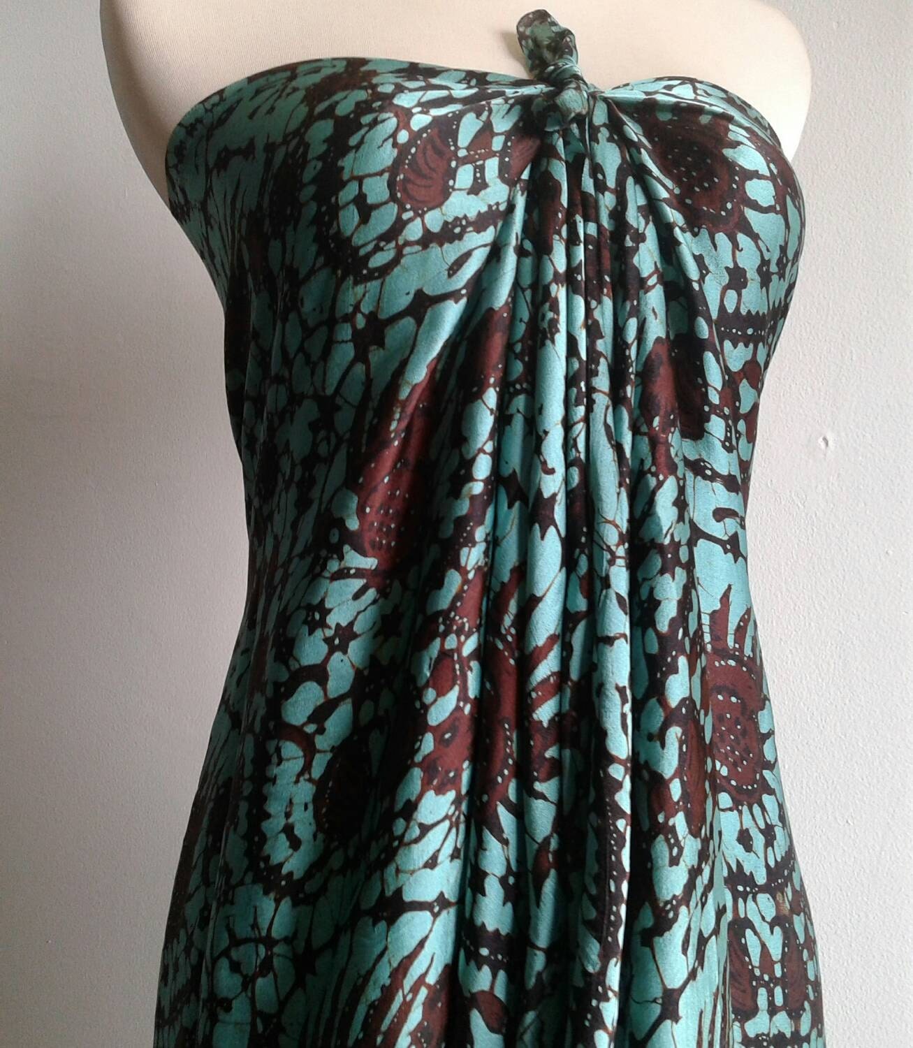 Silk Batik Dressmaking Fabric Handmade by JavaniceHandyCraft