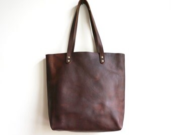 Distressed Leather Tote