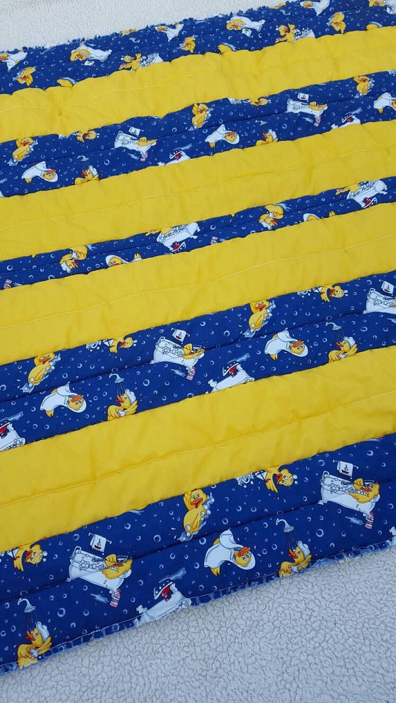 Rubber Duck Blanket Baby Quilt Baby Rag Quilt Rubber
