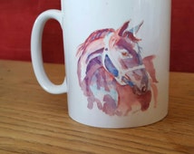 Sottobicchiere Shire Horse - Poggiabicchiere In Sughero Con Design Animale Naturale, Regalo Originale Per Amanti Dei Cavalli #12685 - 4