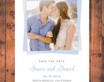 Save-the-Date-Printable Card Custom Photo Save-the-Date-Printable Invitations Photo Card-Announcement Invites Personalised Printable