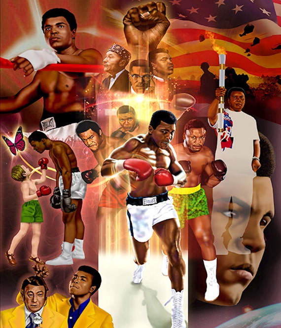 Muhammad Ali Collage Canvas Art 30x40