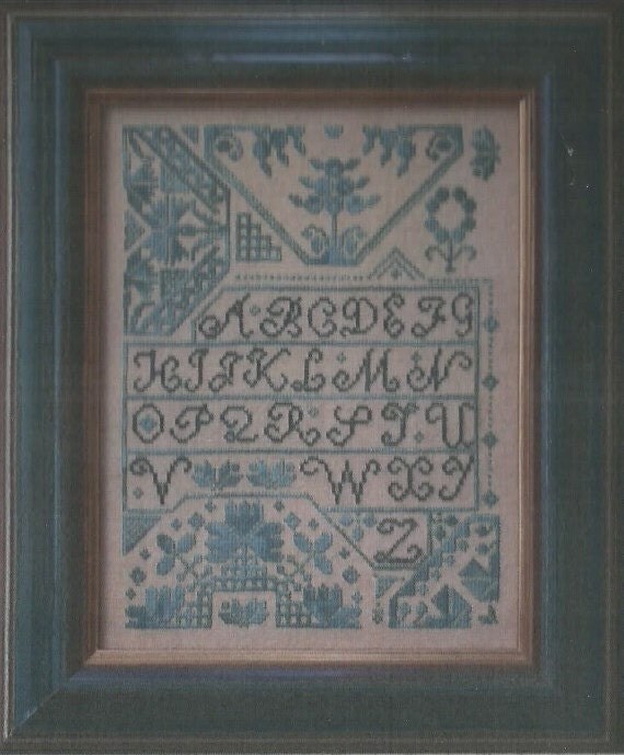 LADDA Quaker Alphabet Cross Stitch Sampler