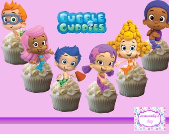 Bubble Guppies Cakepop/Cupcake topper