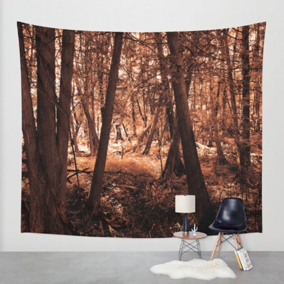 Into The Woods Tapestry Indoor/Outdoor Photo Nature Forest