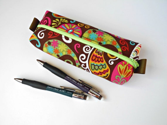 Box Pencil Pouch Fabric Pencil Case Pencil Bag Box Zipper