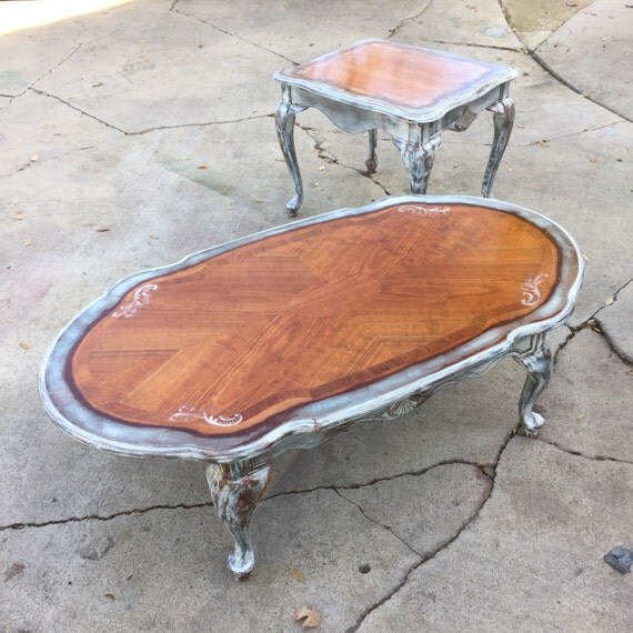 Shabby Chic Coffee Table antique by ReincarnatedwithLove on Etsy