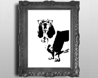 Basset hound stencil | Etsy