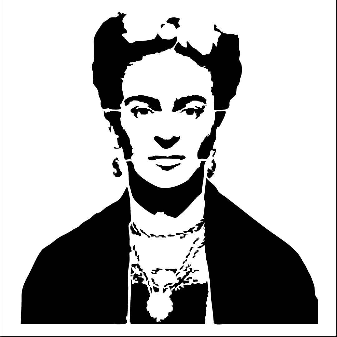 Frida Kahlo 4 Reusable Laser-cut Stencil by PearlDesignStudio