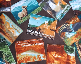CUSTOM BOXERS for Men, Made to Order, America's National Parks Scenic Postcard Fabric, For the Man Who Loves to Travel, Choose Size