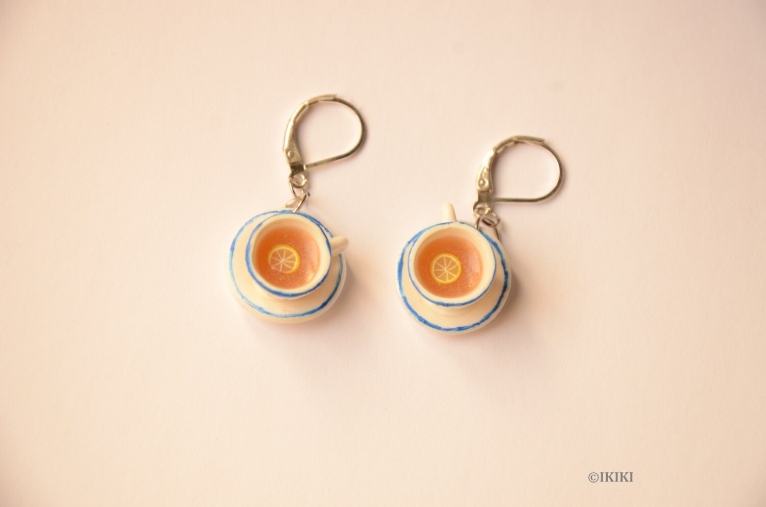 Tea Cup Earrings Polymer Clay Tea Party Earrings Polymer