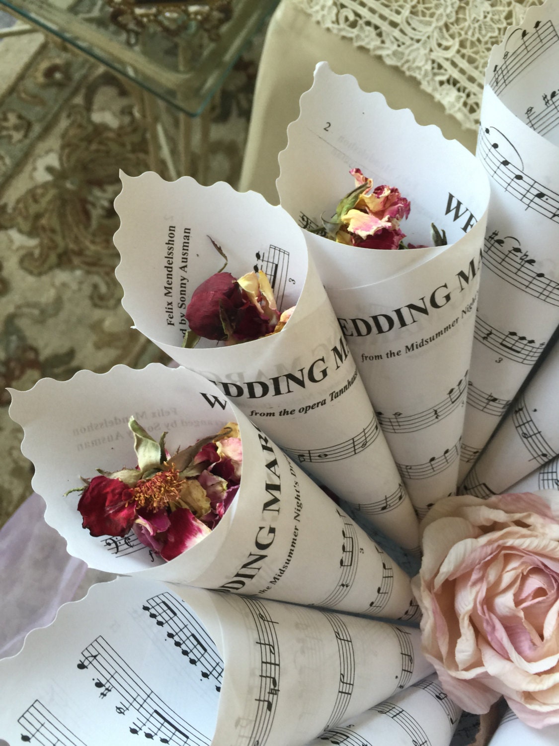 Paper Cones For Weddings