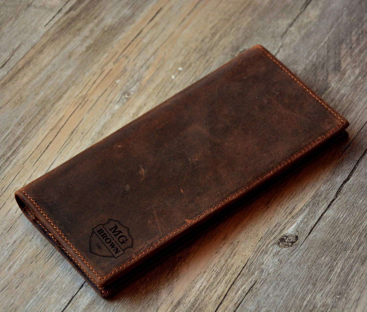 Personalized Wallet Custom Engrave Wallet Men&#39;s Leather
