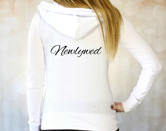 white bride sweatsuit