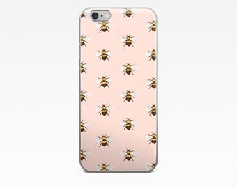 Bee iPhone Case, bee case, bee print, cute iphone case, iphone case, preppy bee phone case, bee iphone, preppy iphone case, preppy bee
