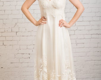 Rustic Wedding Dress Boho Casual Simple Rustic Wedding Dress Boho Casual Simple